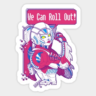 Fembots UNITE! Sticker